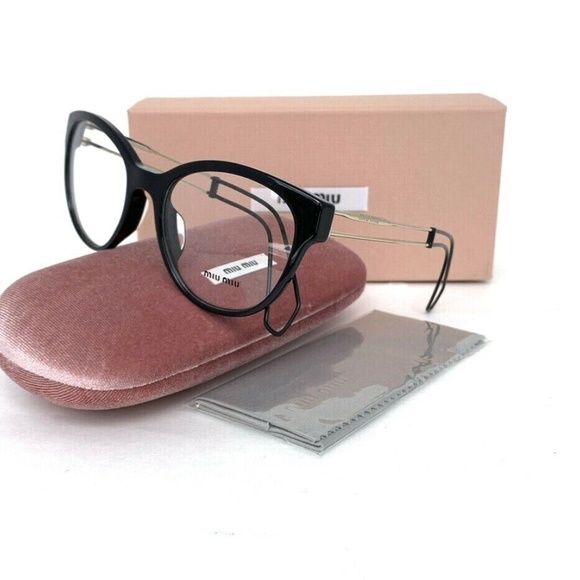 New MIU MIU Frames Black Acetate Women VMU 03P-A